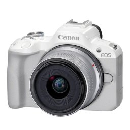 Aparat foto digital Canon EOS R50 + RF-S 18-45mm F4.5-6.3 IS STM Alb