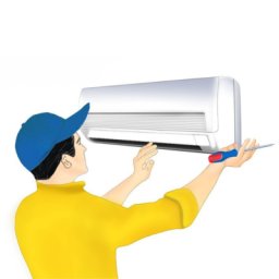 Montaj aer conditionat tip split 7000-12000 BTU, kit frigorific inclus