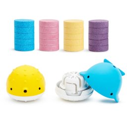 Munchkin set 2 dispensere pentru baie si 20 tablete - colour buddies 24l+