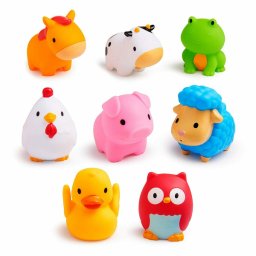 Munchkin set jucarii de baie, 8 buc., farm, 10l+