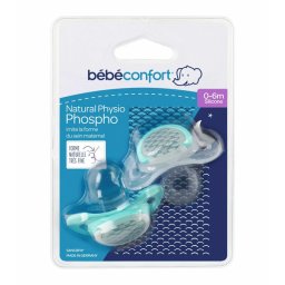 Bebe confort set suzete silicon natural physio phospho 0-6 luni