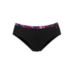 LASCANA Slip costum de baie mov închis / negru