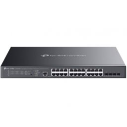 Switch TP-LINK SG3428XMPP, 24 porturi (16 PoE+, 8 PoE++), Black