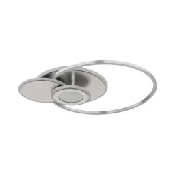Globo 68278-24 - Plafonieră LED dimabilă BELTRAN LED/24W/230V argintie + telecomandă