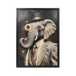 Globo B992617-LED Tablou decorativ iluminat reîncărcabil GEORGE LED/5W/5V 1000mAh elefant