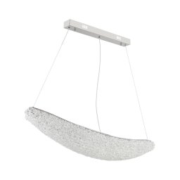 Globo 68524-40 - Lustru LED dimabil pe cablu KRISTALLA LED/40W/230V crom lucios + telecomandă