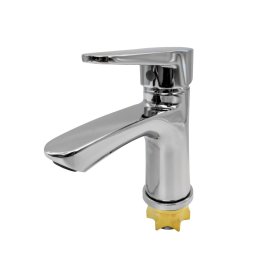 Baterie lavoar Flow FL 061 crom, monocomanda, pipa fixa, zinc