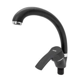Baterie pentru bucatarie Flow FL UF-MD275ZB, negru/crom, rotire 360°