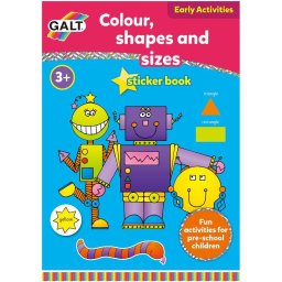 Carte de colorat educativa Galt - Culori, Forme si Dimensiuni, 3 ani+