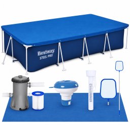 Piscina supraterana Bestway cu cadru metalic, 5700 L, 400x211x81 cm