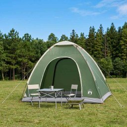 Cort de Camping cu acoperis Verde 190 x 140 x 105 cm GartenMobel Dekor