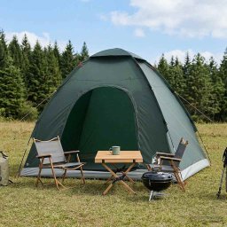 Cort de Camping cu acoperis Verde Army 190 x 140 x 105 cm GartenMobel Dekor