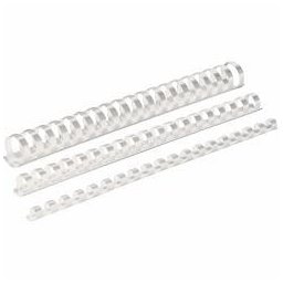 Binding comb Fellowes 5345005 , 6mm, 100 buc, alb