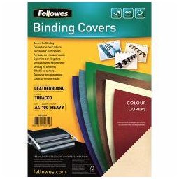 Binding cover (leather pattern) DELTA A4FSC 5370305, 100 buc, rosu