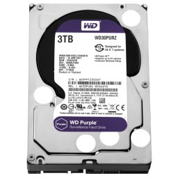 Hard disk New Purple 3TB SATA-III IntelliPower 64MB WD30PURZ