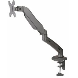 Suport monitor Pachet Suport de birou pentru monitor, brat reglabil, arc cu gaz, 13 - 27 inch, Silver cu Lanterna LED