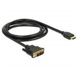 Delock Cablu DVI 18+1 tată > HDMI-A tată, de 5,0m, negru