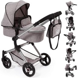 Bayer Design combi doll carriage Vario grey - 18410AA