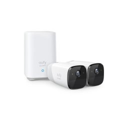 Camera de supraveghere Kit supraveghere video eufyCam 2 Pro Security wireless, Rezolutie 2K, IP67, Nightvision, 2 camere video