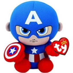 Ty Marvel Avengers Captain America Soft Toy (15 cm)