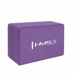 Caramida bloc de yoga HMS KJ01 (Violet), 10x15x22 cm, densitate 55, duritate 25, 180g