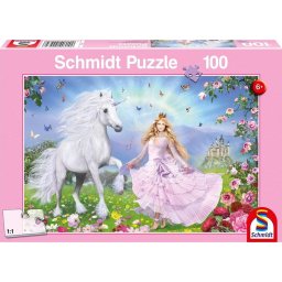 Puzzle Księżniczka i jednorożec