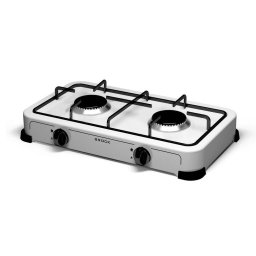 Plita BROCK GS 002 W Gas cooker Double burner G30 G31 White