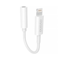 Adaptor Dudao audio Lightning la Jack 3.5mm L16i, conversie audio digital-analog, Universal – Alb
