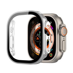 Husa Dux Ducis Hamo case for Apple Watch Ultra 49 mm metallic smartwatch case silver