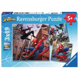 Puzzle 3x49 elemente Spiderman