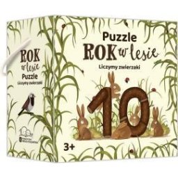 Anul puzzle-urilor în pădure. Numărăm animale