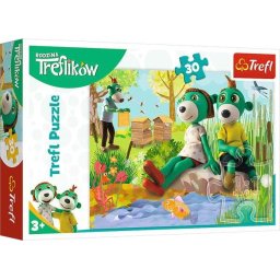 Puzzle 30 elementów Trefliki nad stawem (18265)