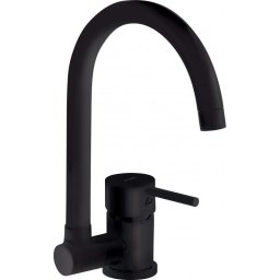 KITCHEN MIXER WITH FOLDING SPOUT DEANTE BLACK ASTER