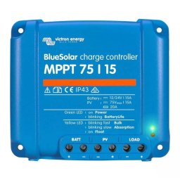 Accesorii sisteme fotovoltaice Regulator de încărcare VICTRON ENERGY CHARGING REGULATOR BLUE SOLAR MPPT 75V/15A