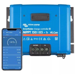 Accesorii sisteme fotovoltaice Controler de încărcare solara 150V/85A-TR Bluetooth (12/24/48V) Albastru