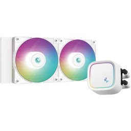 Cooler LE520 WH, Intel LGA, AMD, 2400RPM,2x120mm, 500-2500rpm, RGB adresabil, Alb