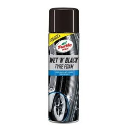 Produse cosmetice pentru exterior Solutie Curatare Anvelope Turtle Wax Wet n Black Tyre Foam, 500ml