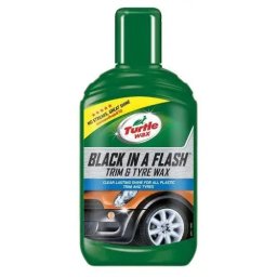 Produse cosmetice pentru interior Dressing Chedere si Anvelope Turtle Wax Black In A Flash Trim and Tyre Wax, 300ml