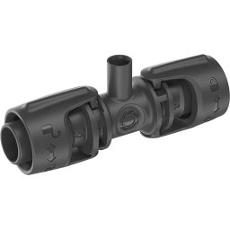 GARDENA Micro-Drip-System T-piece for spray nozzles, 13mm (1/2"), connection (dark grey, 5 pieces, model 2023)