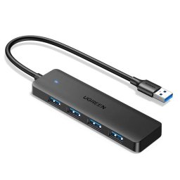 HUB CM219 35574 cu 4 porturi USB-A 3.0 si cablu USB-A 3.0 1m Negru
