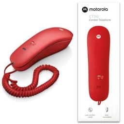 Telefon Telefon cu fir Motorola CT50 Rosu, de perete, 10 memorii