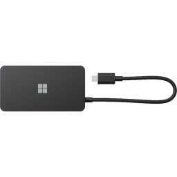 Microsoft Surface USB-C Travel Hub (black, HDMI, RJ-45, USB-A, USB-C)