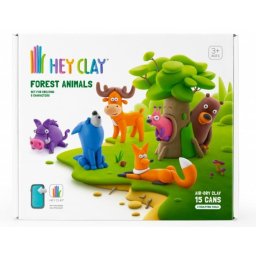 Set de plastilină Hey, animale din pădure