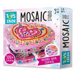 Cutie creativă cu inimă mozaic