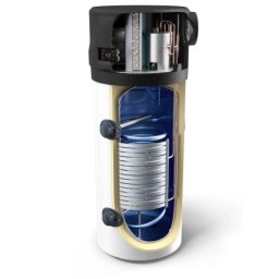 Boiler cu pompă de căldură TESY AQUATERMICA PRO 200S R290 - cu serpentină (schimbător de căldură), 200 litri, 1.5 kW