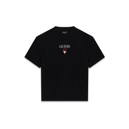 GUESS JEANS Tricou 'BAKER' roşu închis / negru / alb