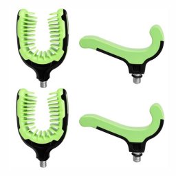 Suporti lanseta fata/spate Trizand 27588, 4 buc/set (2 buc fata, 2 buc spate), verde/negru, material TPR
