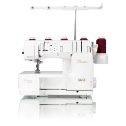 Masina de acoperire Coverstich Primo Baby Lock, cu piciorus oscilant pentru cusaturi decorative ondulate