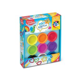 Plastilina Pat’Dough 9 culori + 12 accesorii