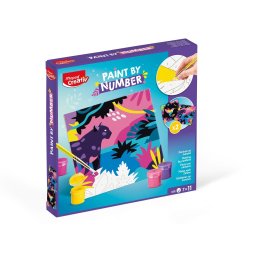 Set Maped Creativ Paint by number – Leopard și Pasare